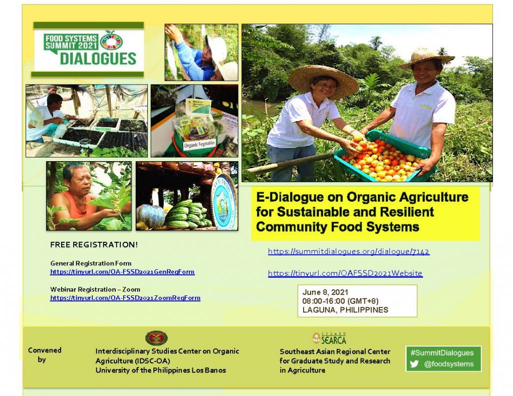 Organic Agriculture for Sustainable and Resilient Community Food