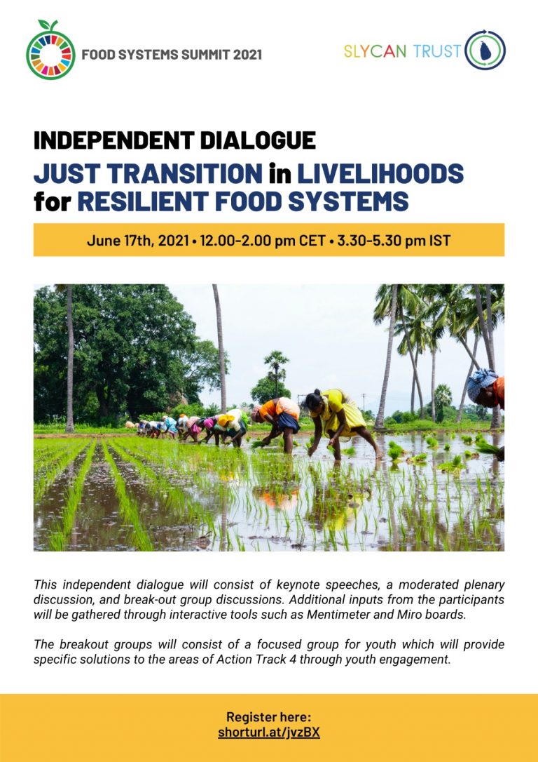 JUST TRANSITION in LIVELIHOODS for RESILIENT FOOD SYSTEMS - Food ...