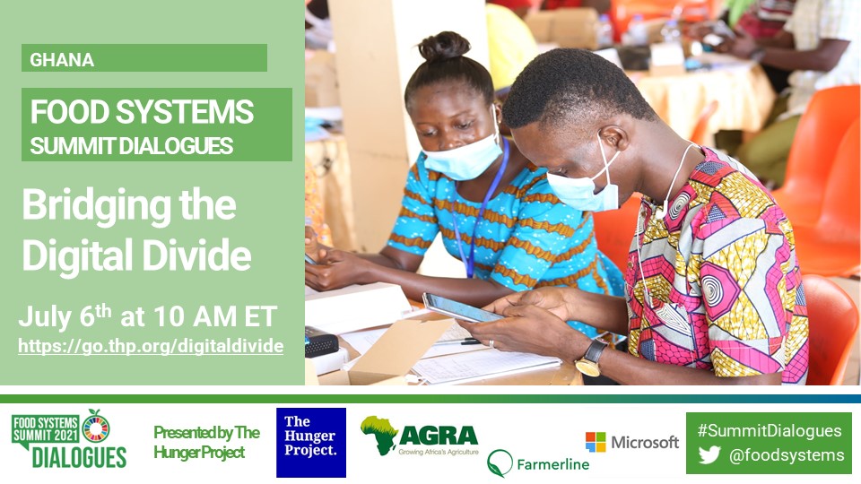 Bridging The Digital Divide - Food Systems Summit Dialogues