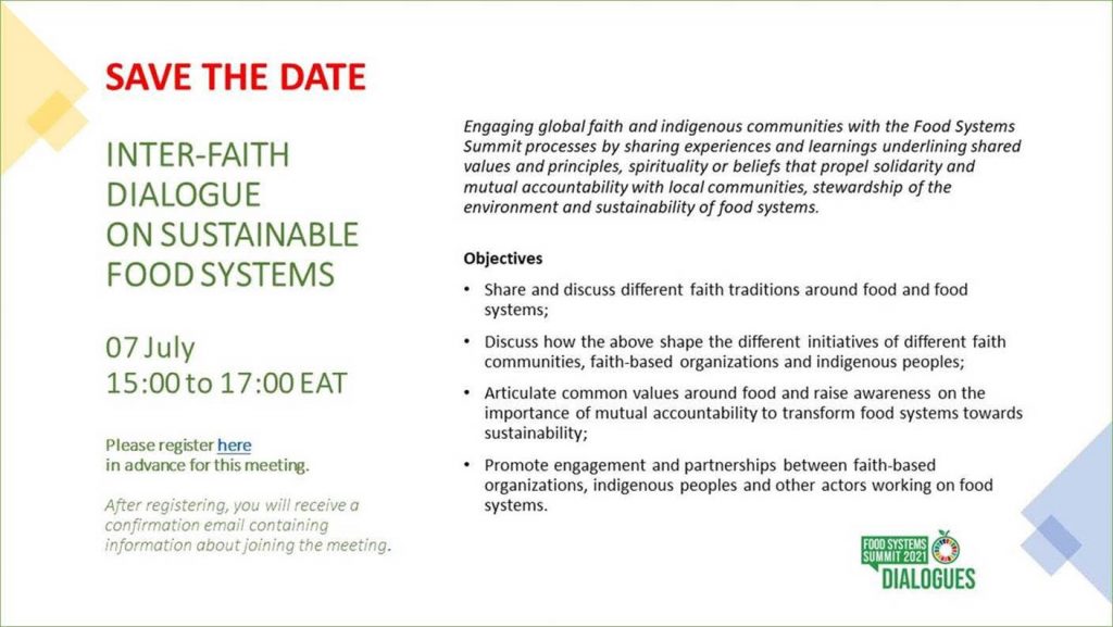 Interfaith Dialogue on Sustainable Food Systems - Food Systems Summit ...