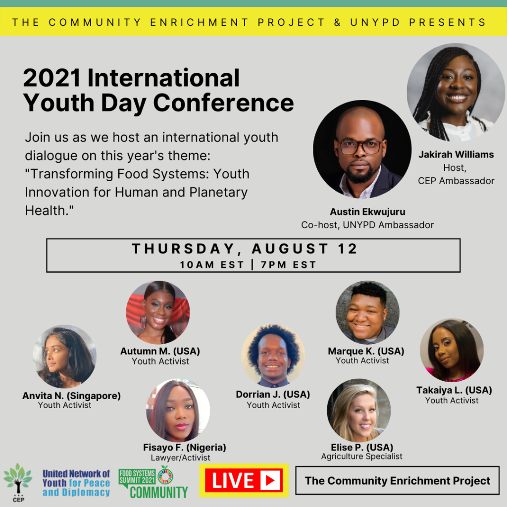 Global Youth Dialogue On Transforming Food Systems Through Innovation 