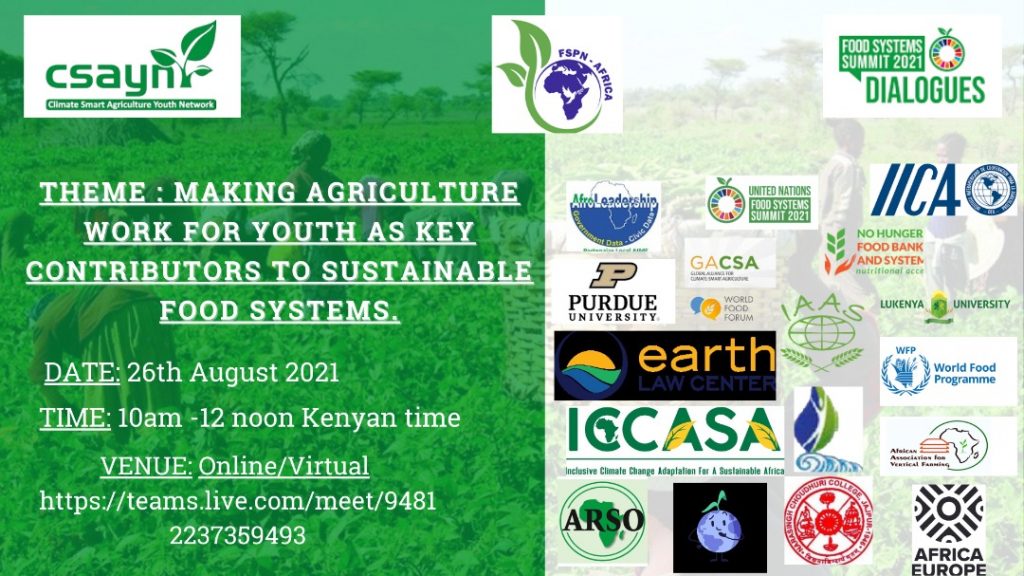 Making Agriculture Work For Youth As Key Contributors To Sustainable ...