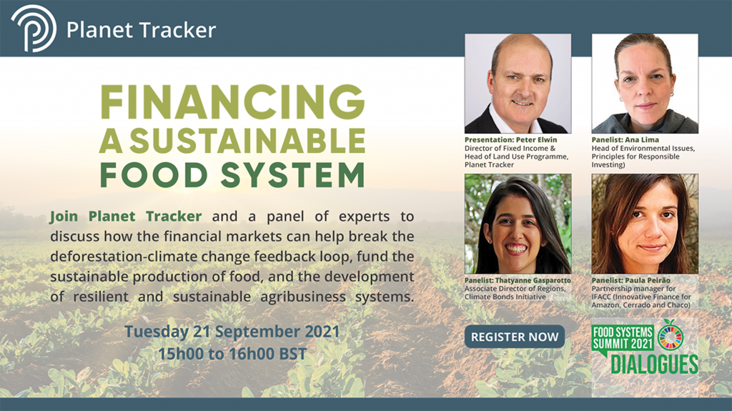 Financing a sustainable food system - Food Systems Summit Dialogues