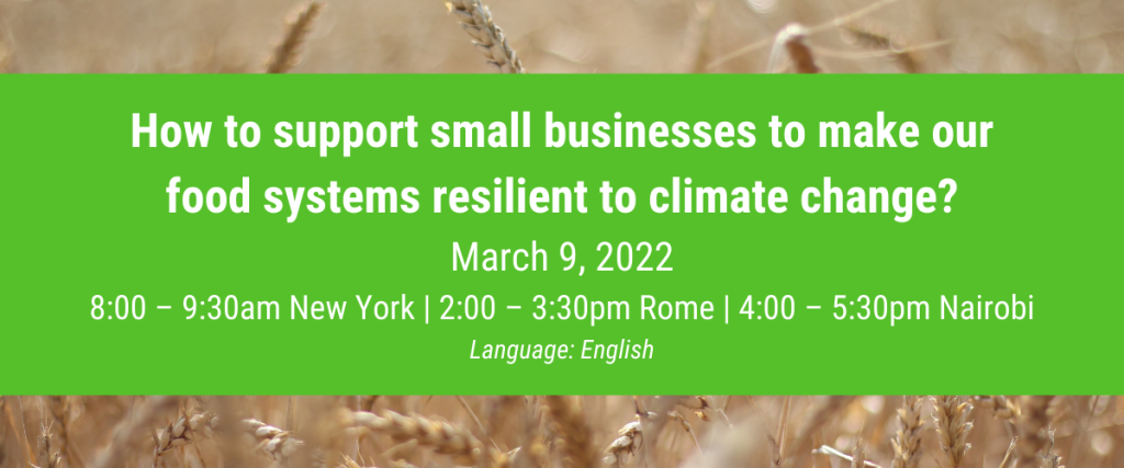 How To Support Small Businesses To Make Our Food Systems Resilient To ...